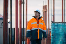 High Vis Safety Jacket Taped