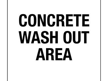 Concrete Wash Out Area