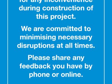 Construction Inconvenience Apology