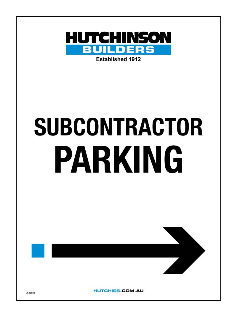 Subcontractor Parking