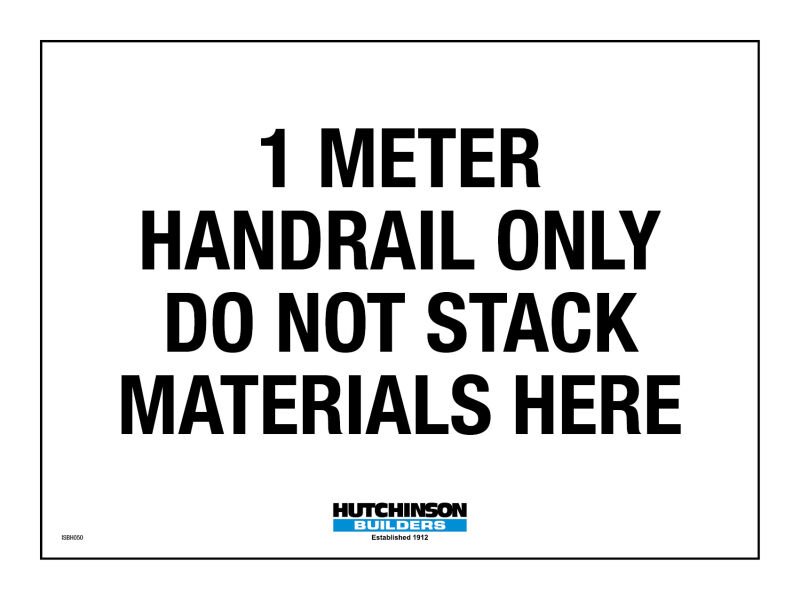 Do Not Stack Materials Here